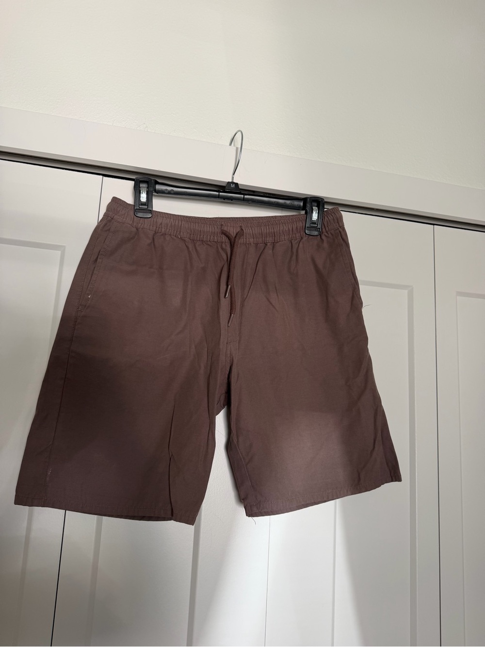 ELXR Men's Casual Drawstring Shorts in Brown